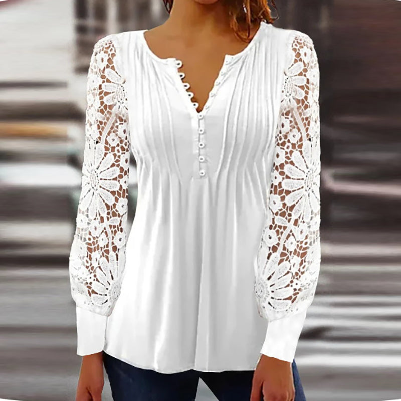 Elegante Bluse mit langen Ärmeln